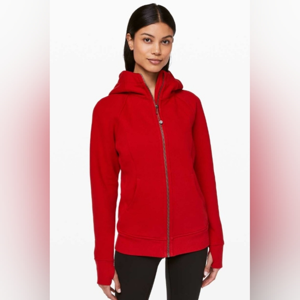 Lululemon Dark Red Scuba full zip jacket